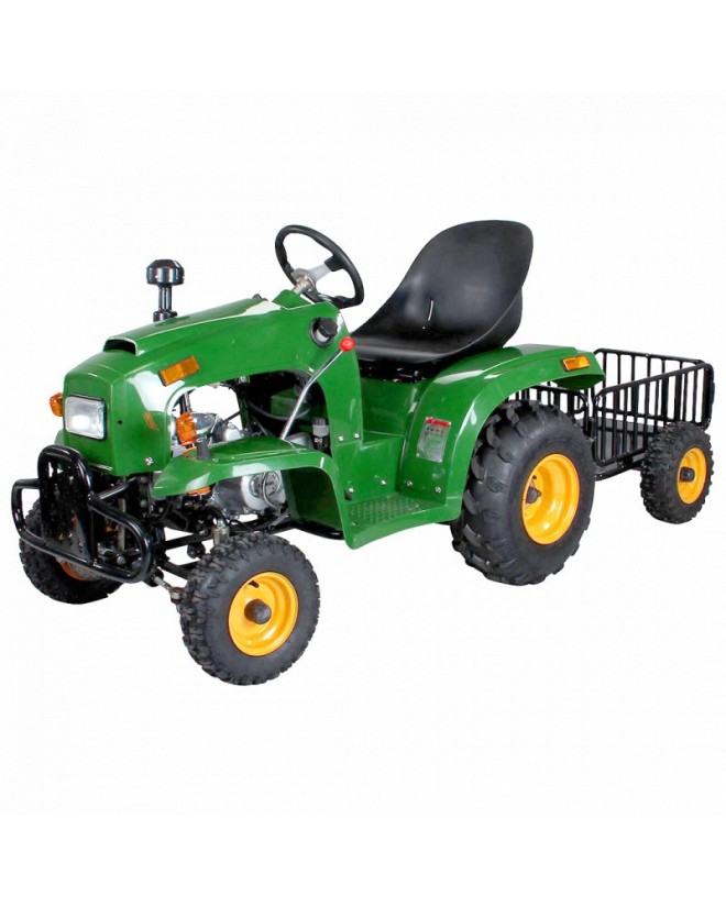 Quad enfant essence Tracteur agricole utilitaire 110cc avec remorque -  Quadexpress